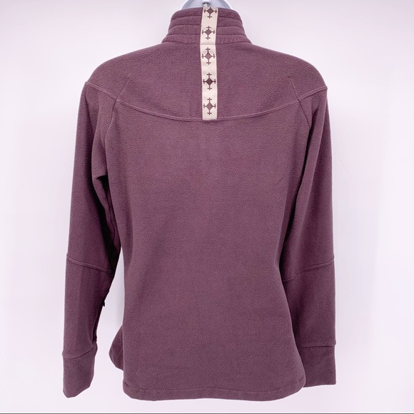 Nike ACG Brown 1/4 Zip Fleece Pullover Sweatshirt - Picture 5 of 8